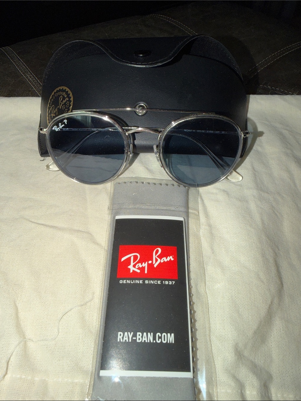 Ray-Ban Round Double Bridge sunglasses (model RB3647N)